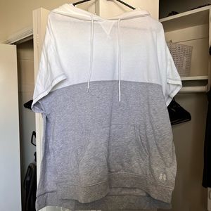 VICTORIA SECRET short sleeve long hoodie (size large)